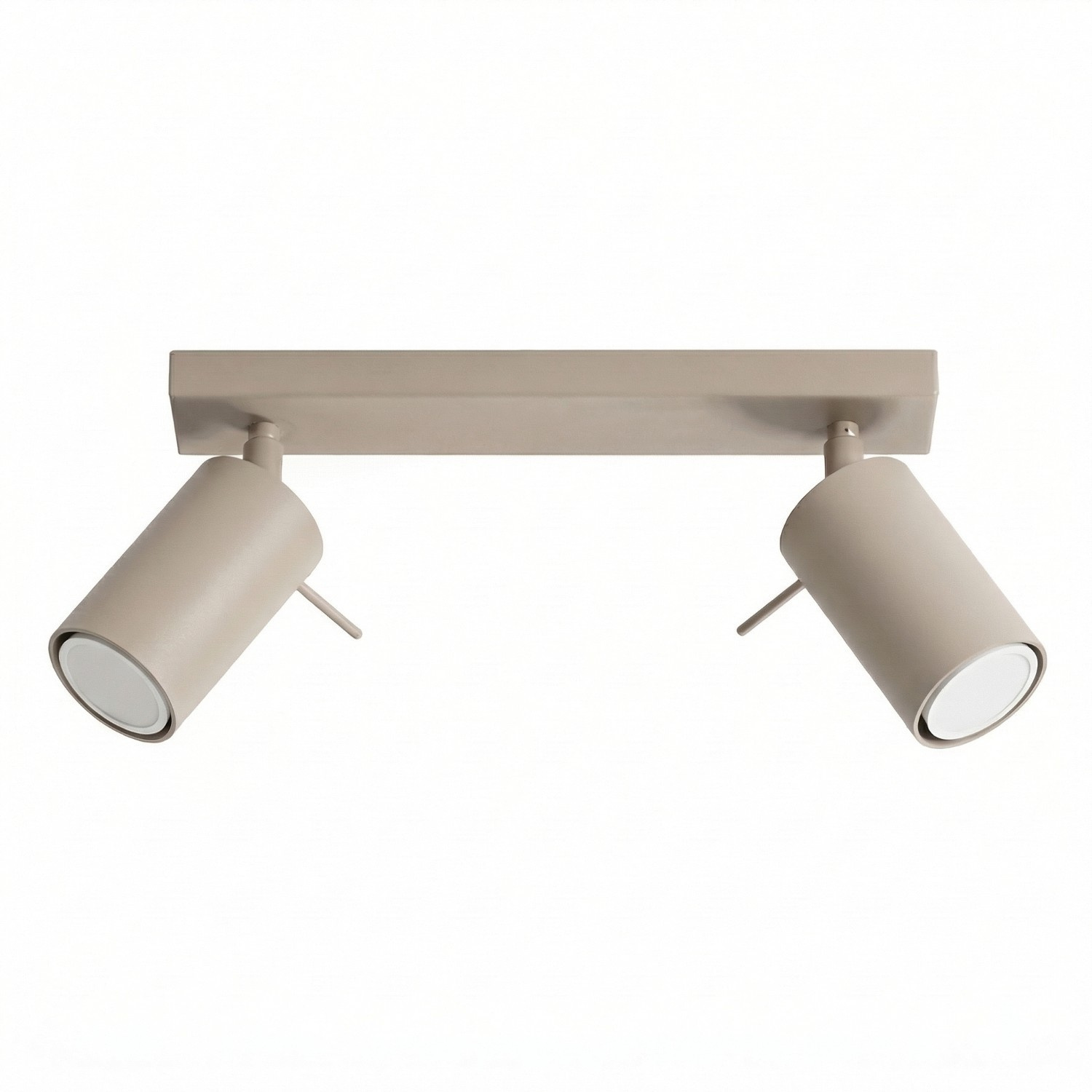 Plafonnier Acier Taupe GU10 2 RING, EDEN