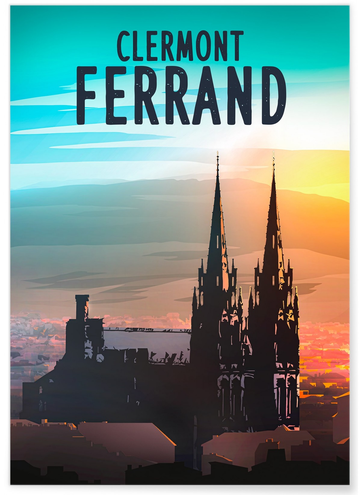 Affiche ville Clermont-Ferrand, L'AFFICHERIE