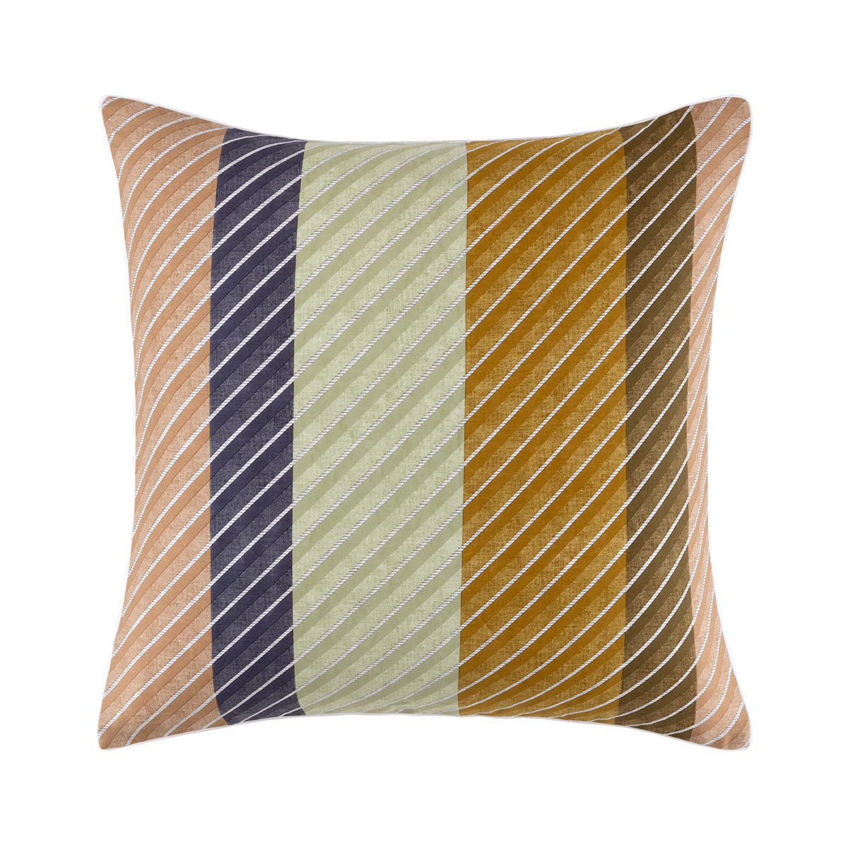 Taie d'oreiller en satin de coton lavé multicouleurs, SPENCER, DESFORGES