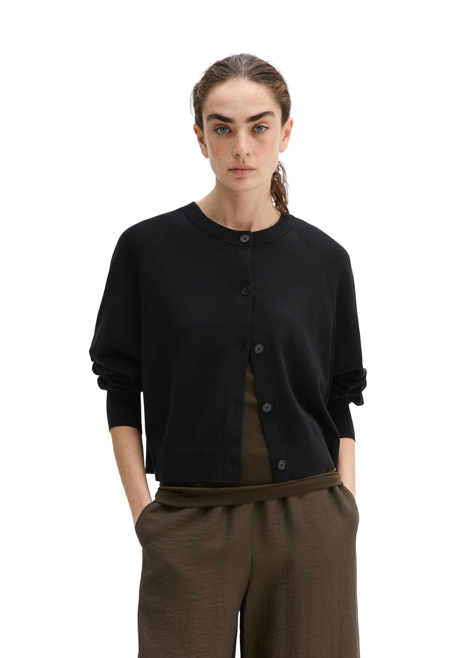 Cardigan surdimensionné en fil de coton pur, MARC O'POLO