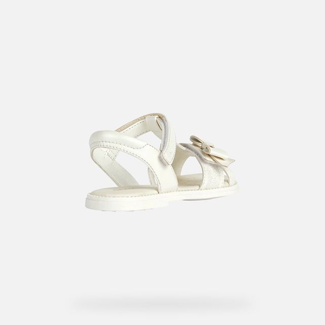 Geox white sandals clearance