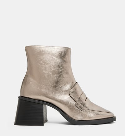 Bottines À Talons Flare Gwenaelle Détail Mocassin, STUDIO CELESTE