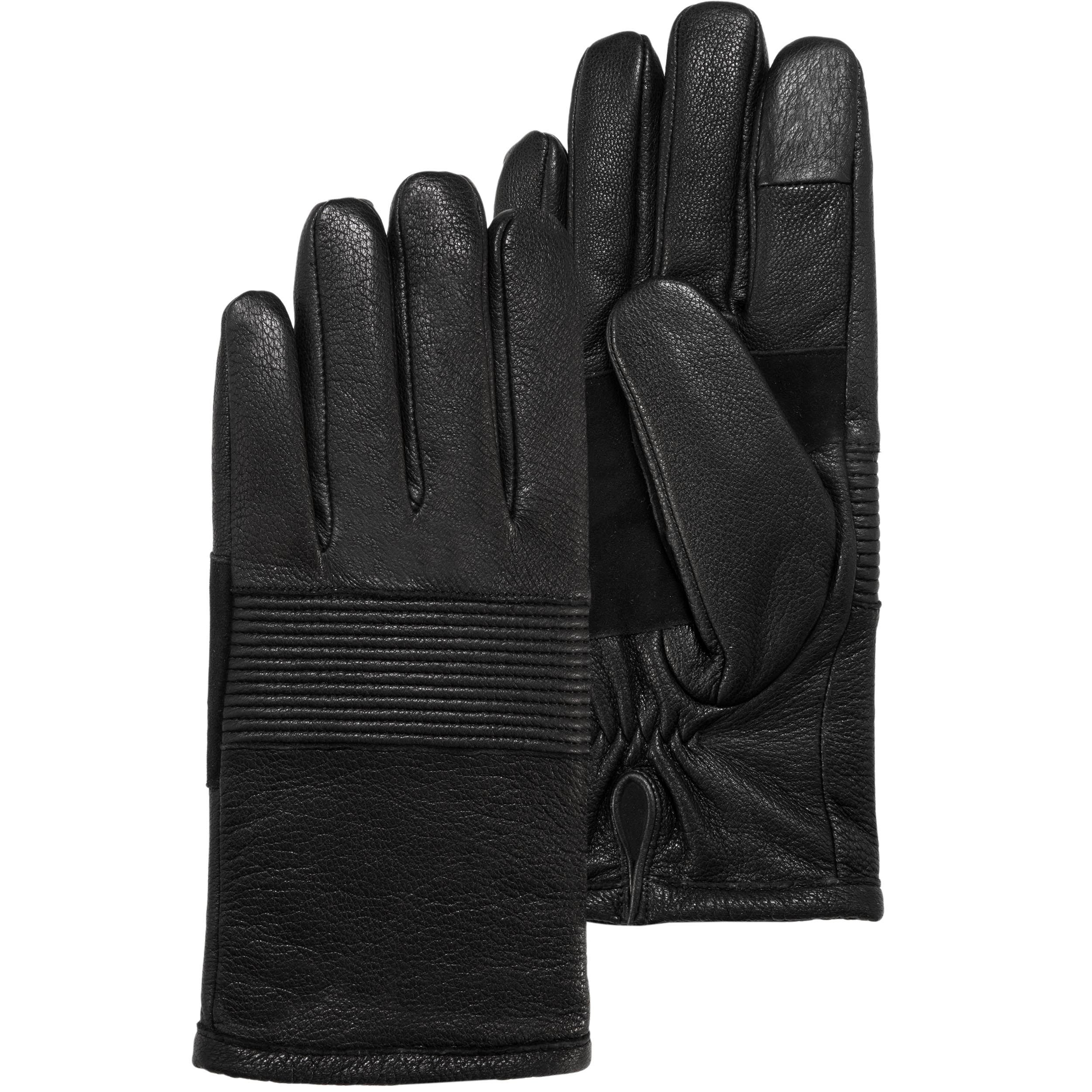 Gants cuir de chèvre pleine fleur - doublés imitation fourrure, ISOTONER