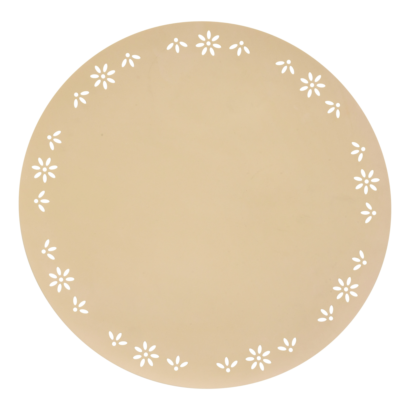 Set de table rond décoratif avec motif floral, ATMOSPHERA