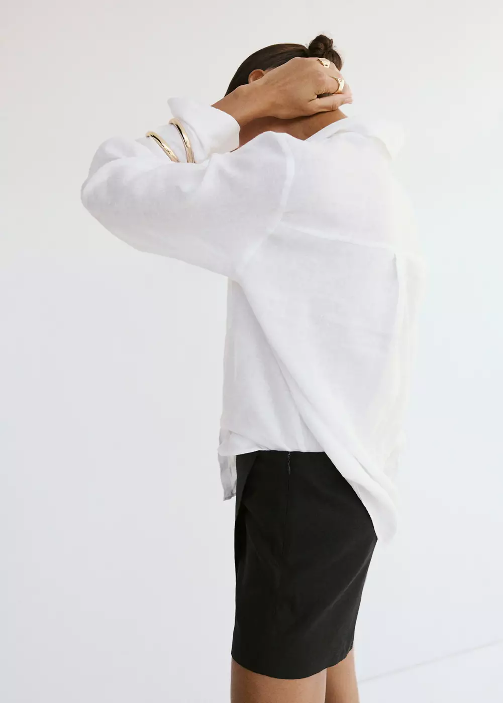 Chemise lin poche, MANGO