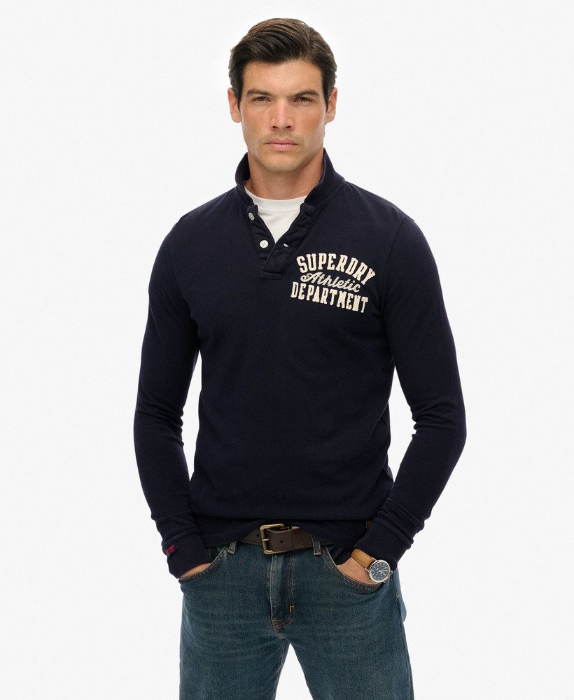 Polo à manches longues Vintage Athletic, SUPERDRY