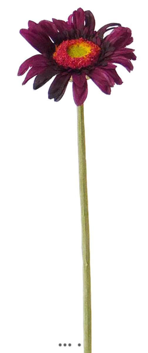 Gerbera artificiel H 48 cm D 8 cm superbe, ARTIFICIELLES