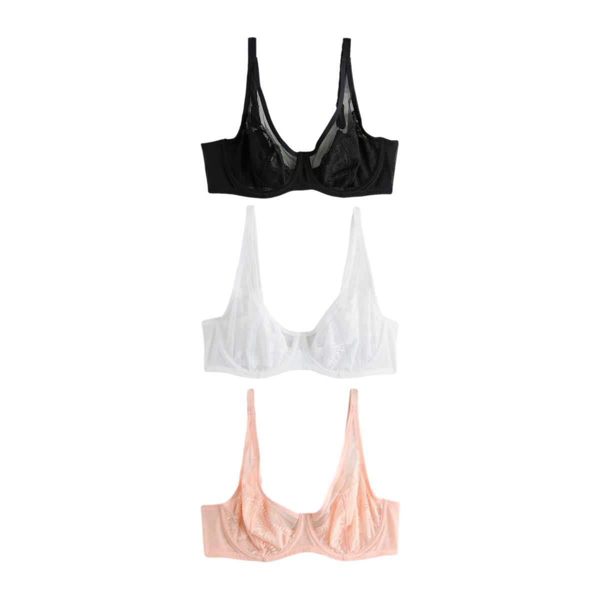 Soutien-gorge en dentelle, lot de 3, NEXT