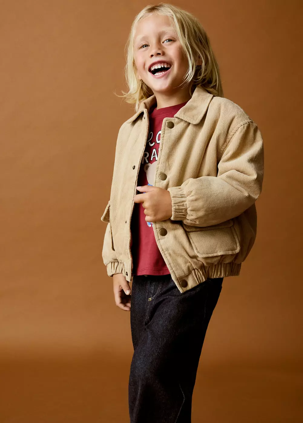 Veste velours côtelé coton, MANGO BABY