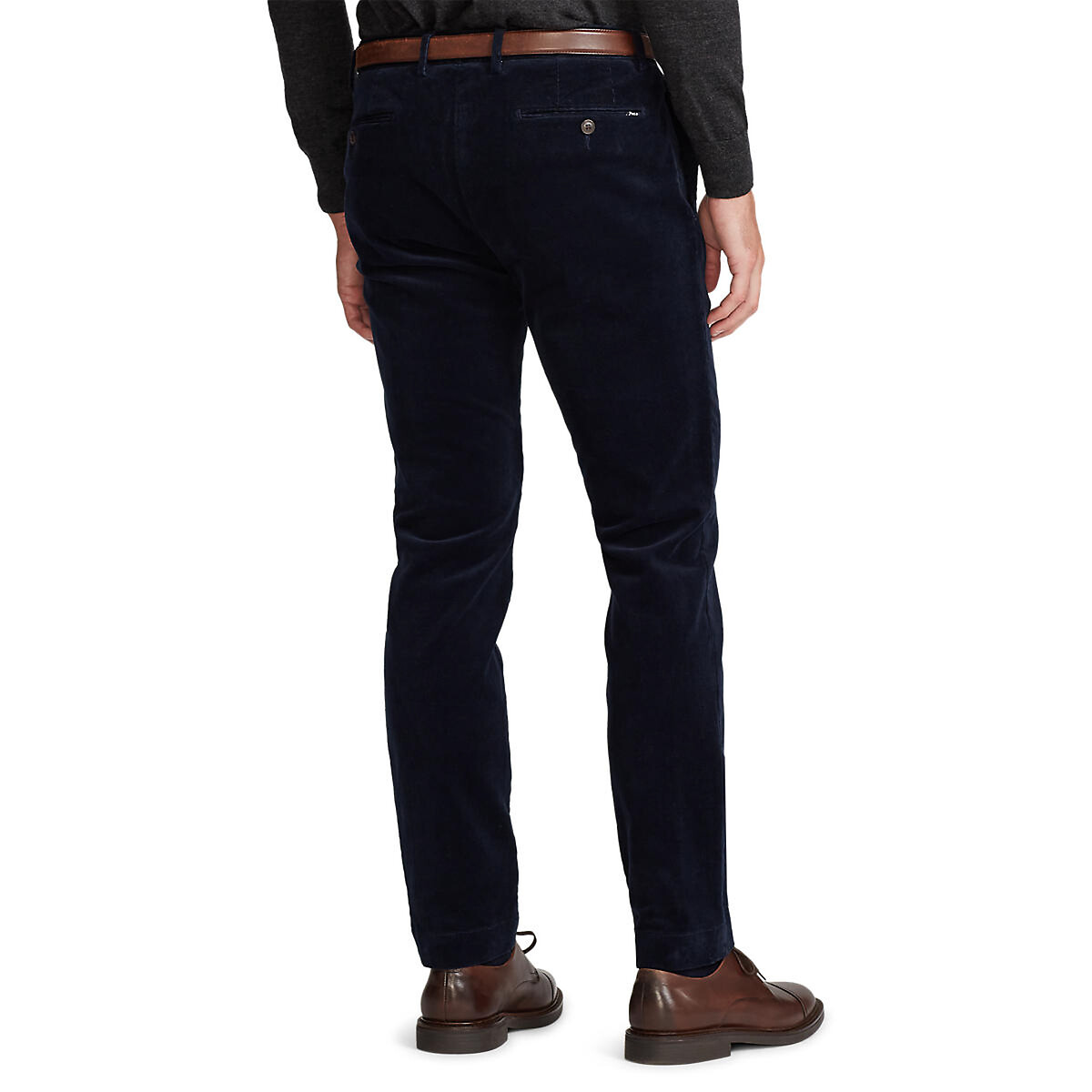 Pantaloni slim in velluto a coste blu marino Polo Ralph Lauren | La Redoute