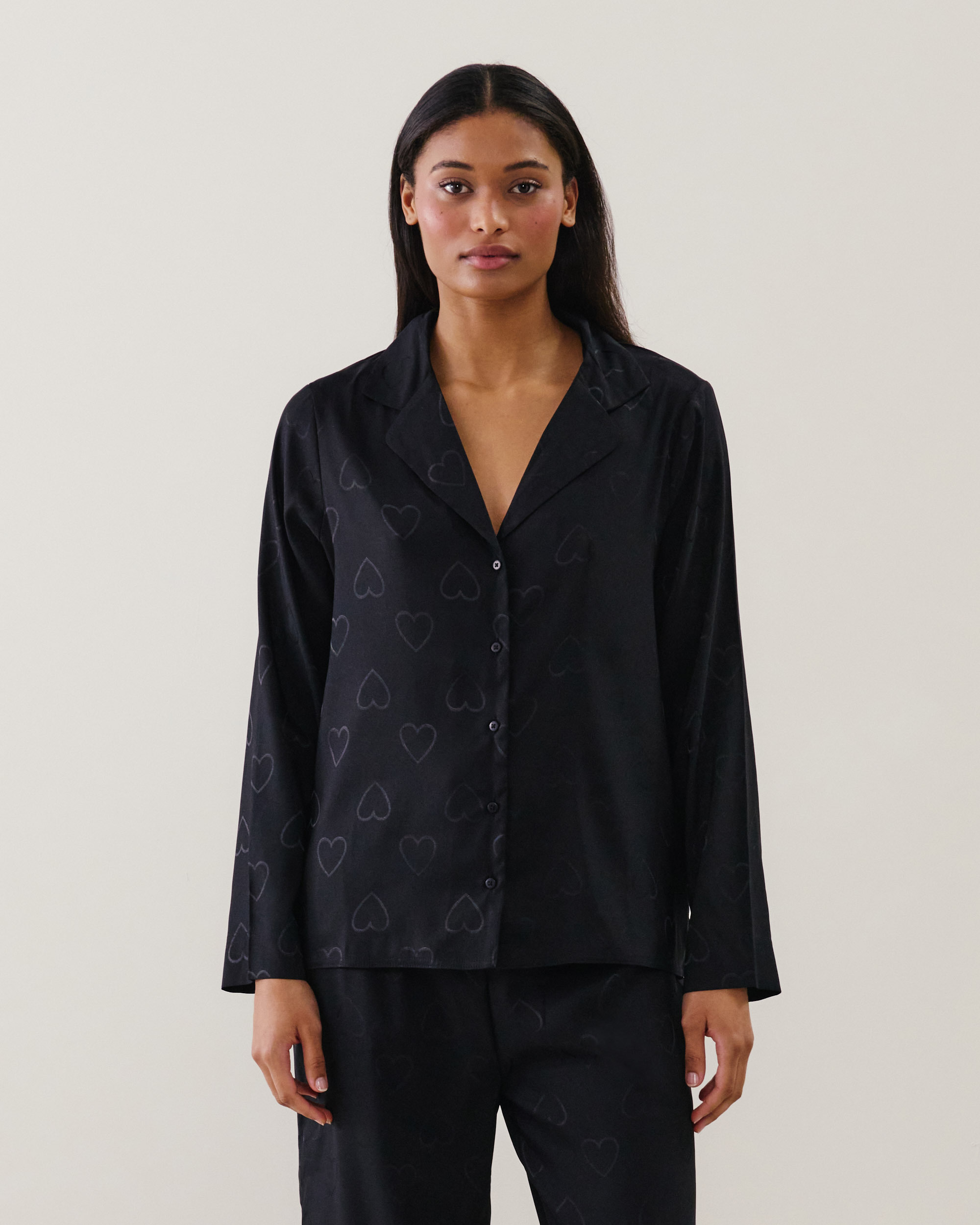 Chemise en satin à motifs LANAIZ, UNDIZ