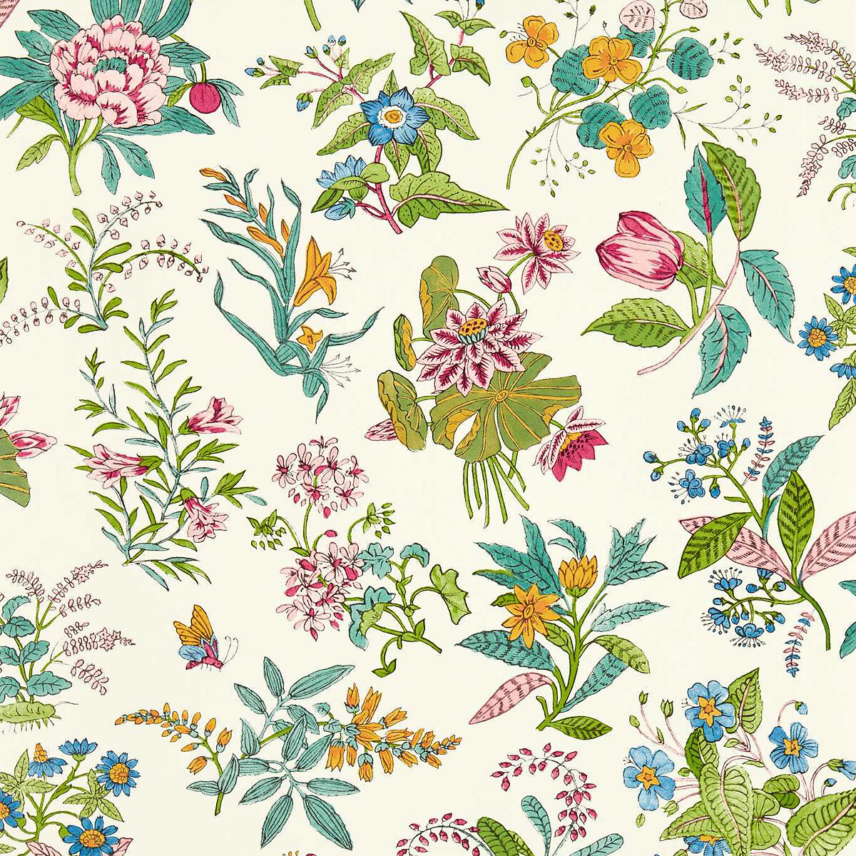 Woodland Floral Peridot Ruby Pearl Wallpaper, HARLEQUIN X SOPHIE ROBINSON