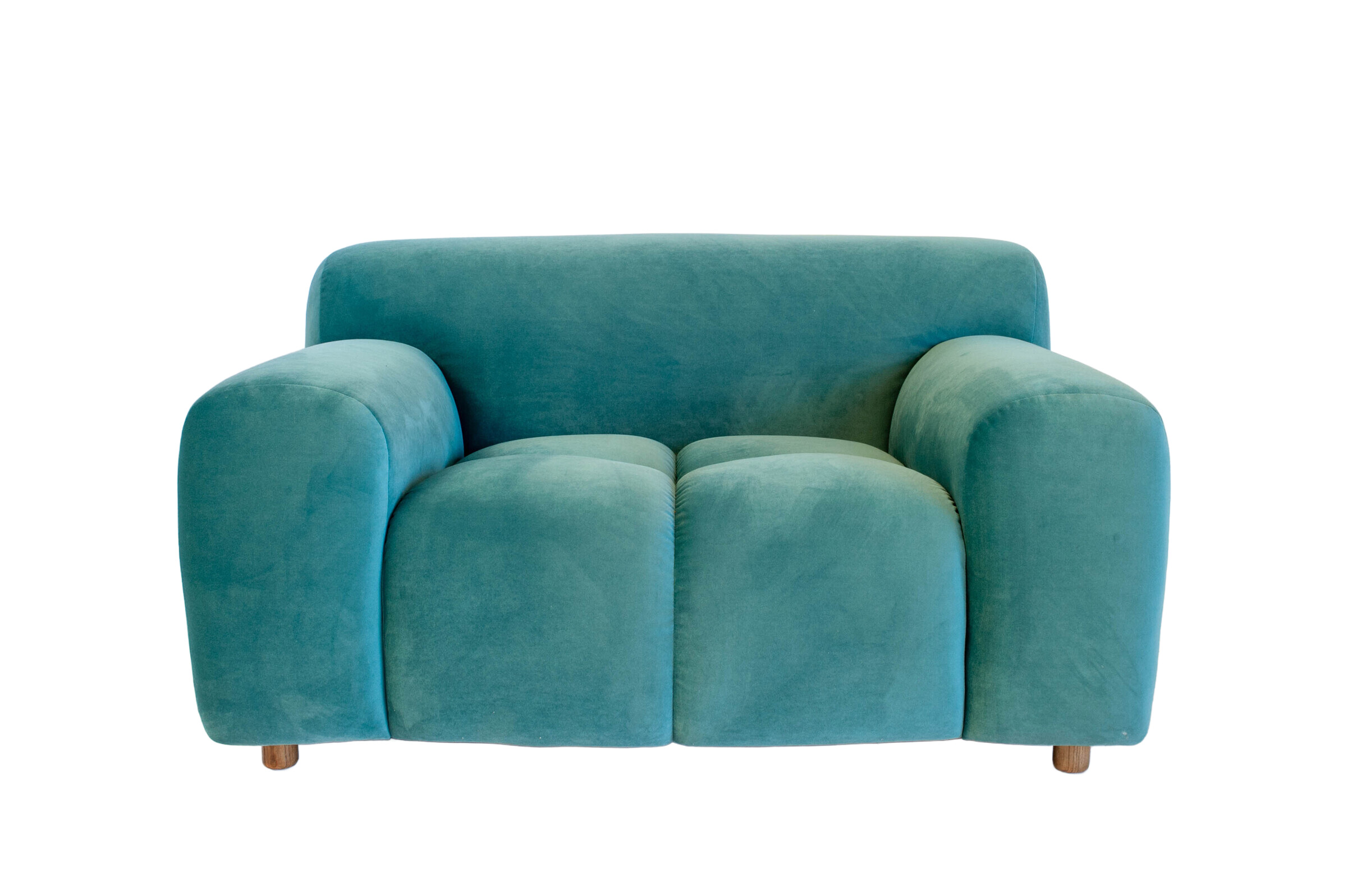 Fauteuil en velours ATOLL, PRODUIT INTERIEUR BRUT
