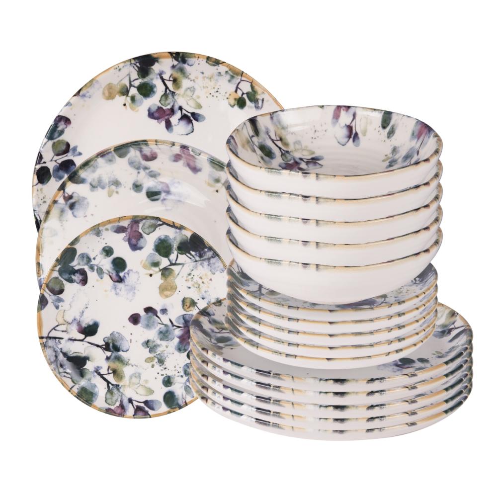 Service d'assiettes Garden 18 pièces - GARDEN, TABLE PASSION