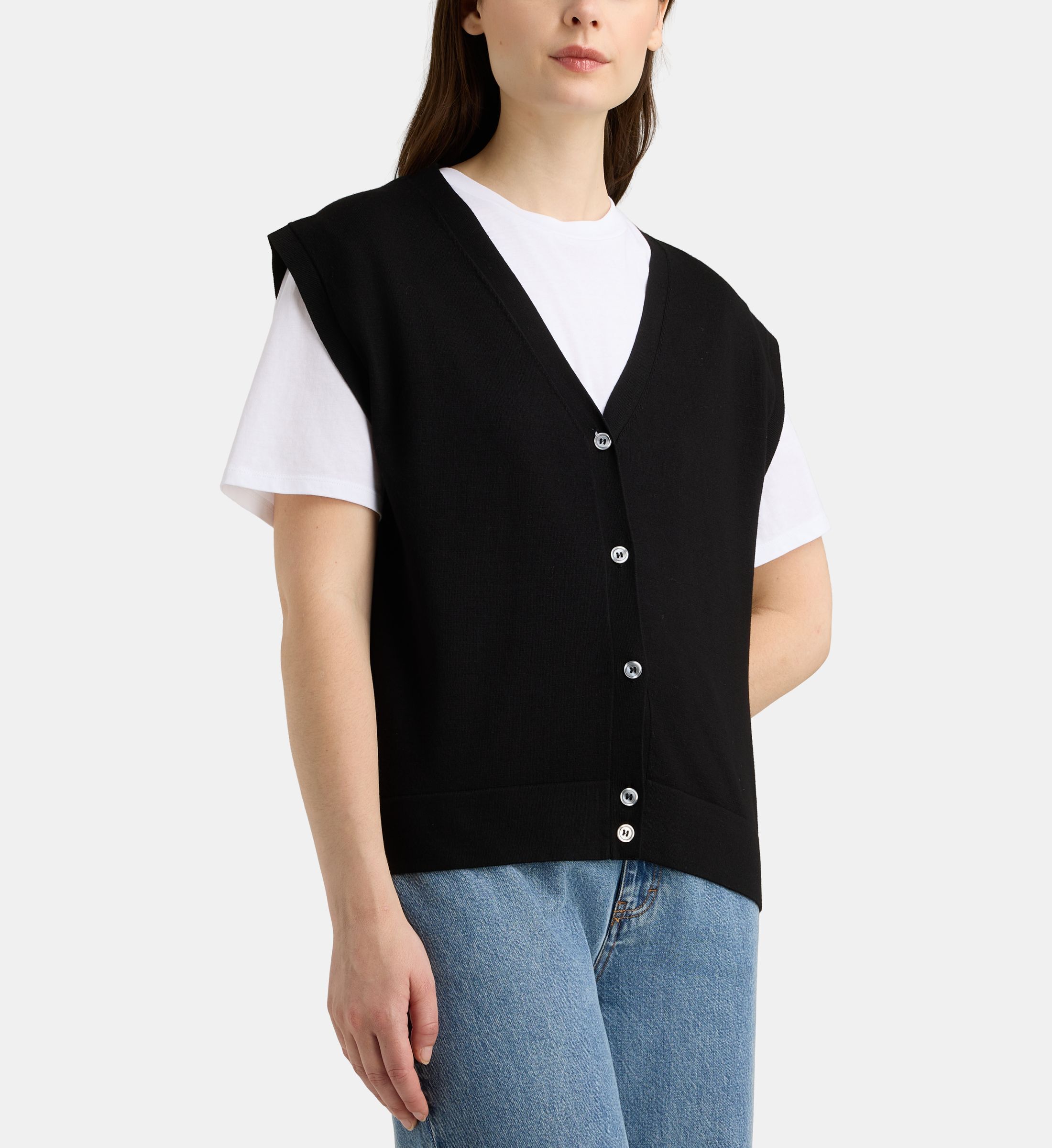 Pull droit sans manches nya gsm, GALERIES LAFAYETTE
