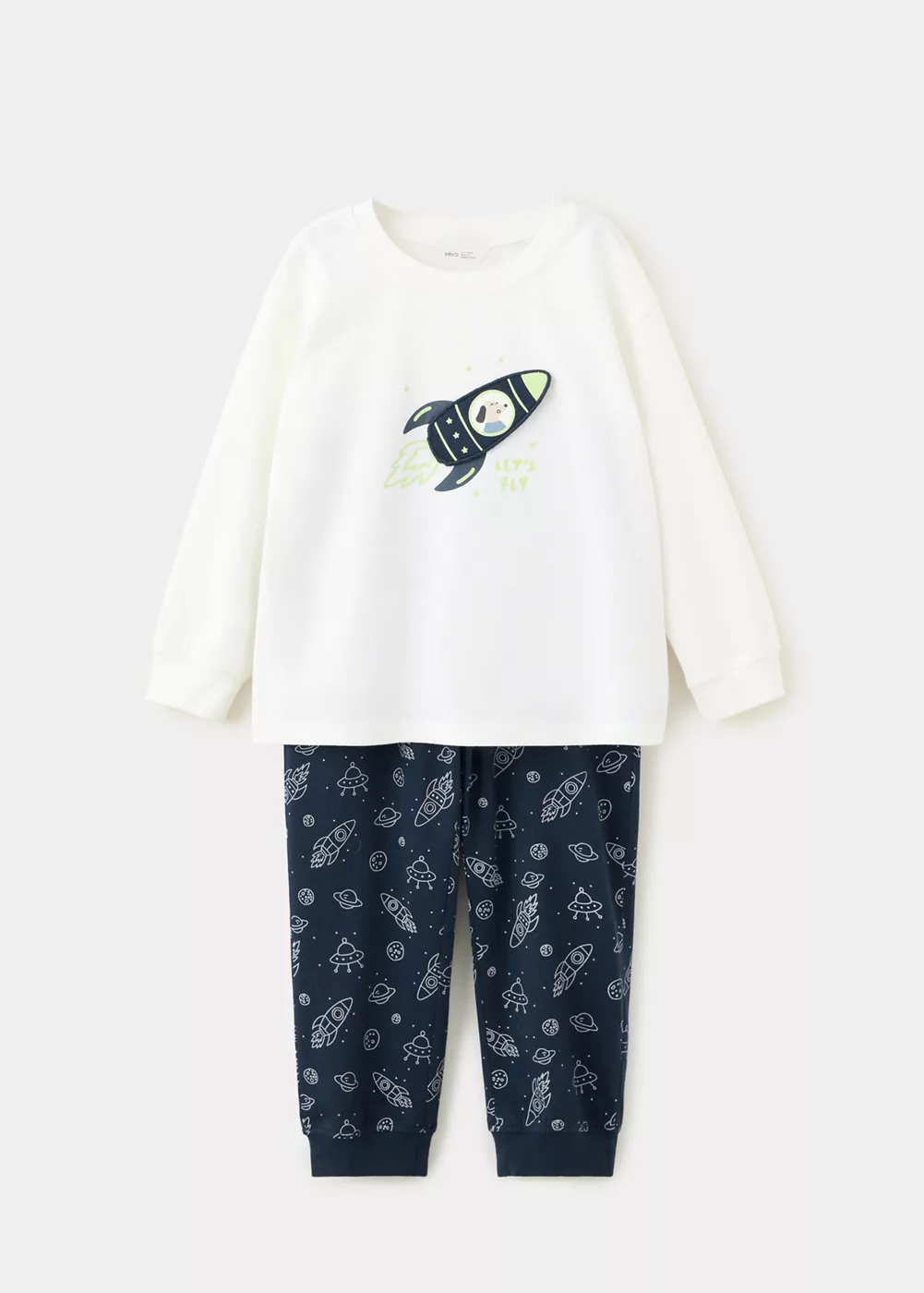 Pyjama long imprimé espace, MANGO BABY