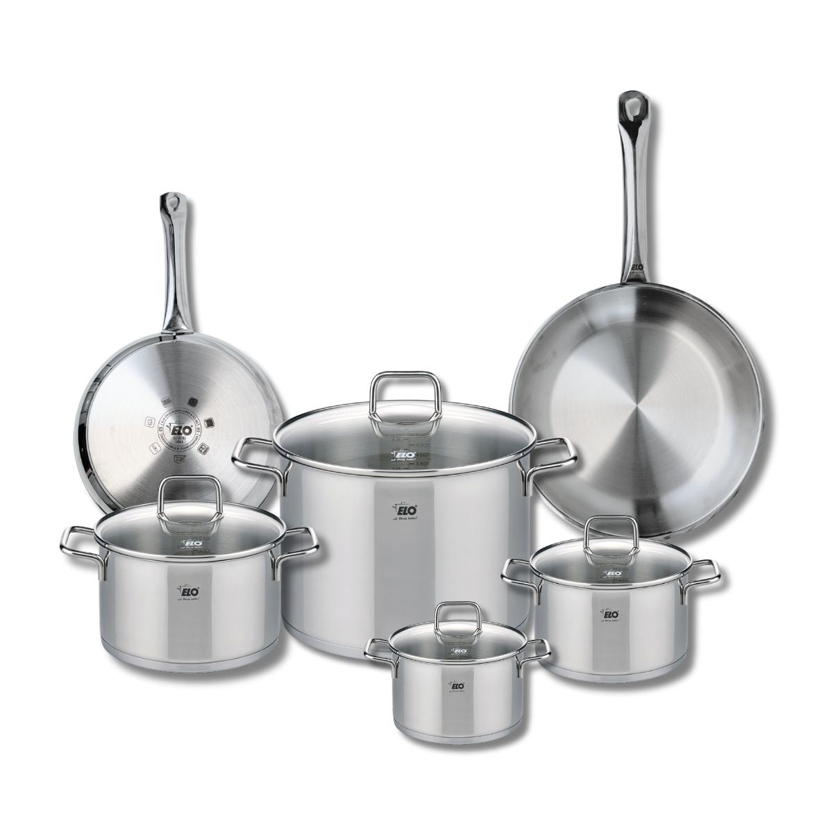 2 poêles 24/28cm + 4 faitouts 14/16/20/26cm PROFI CITRIN, ELO