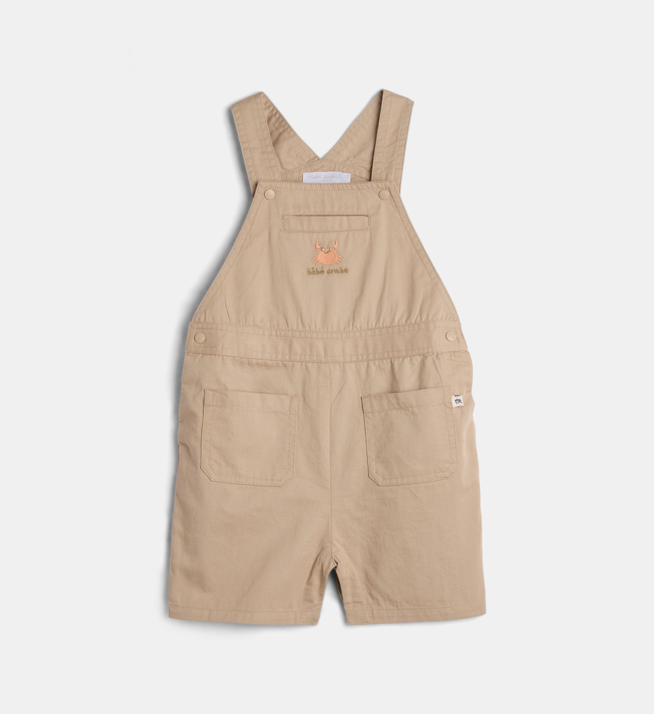 Salopette courte mami twill coton, CADET ROUSSELLE