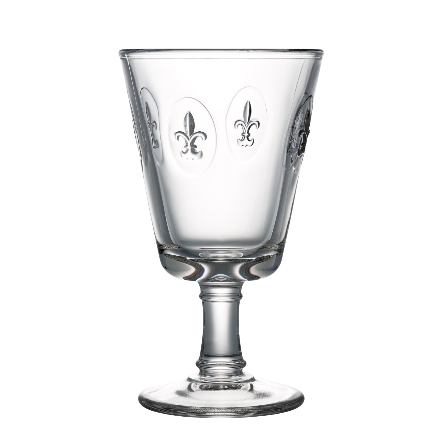 Lot de 6 verres à vin, FLEUR DE LYS, LA ROCHERE
