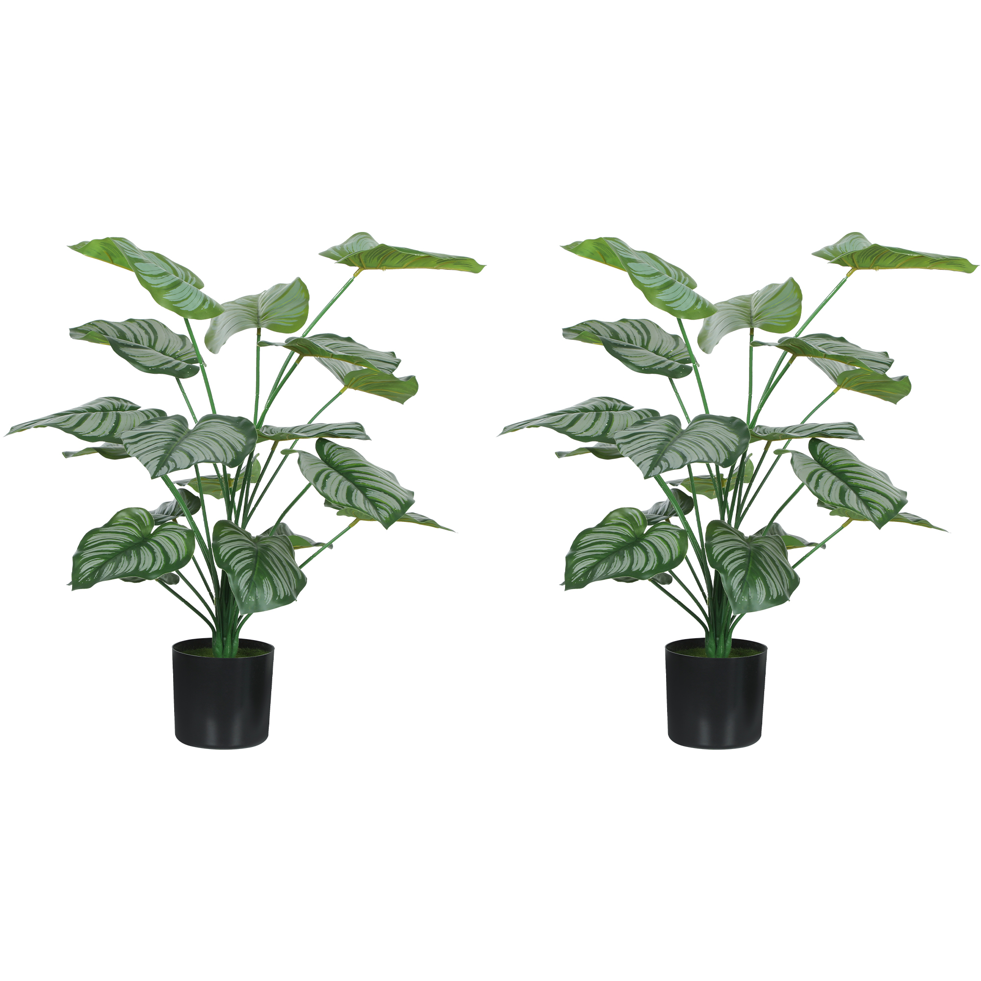 Plantes artificielles Plastique Vert, HOMCOM