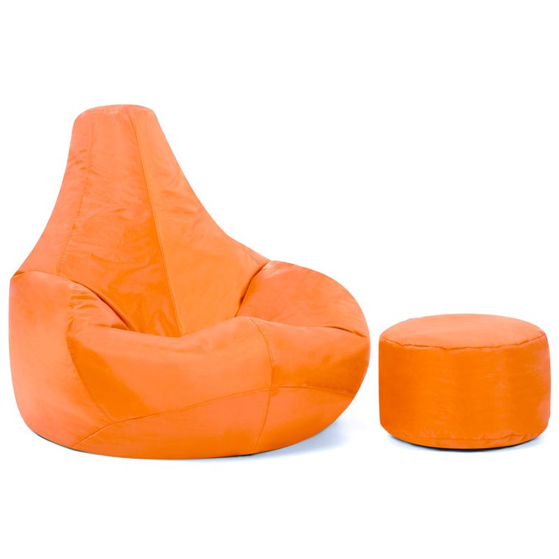 pouf inclinable et repose-pieds