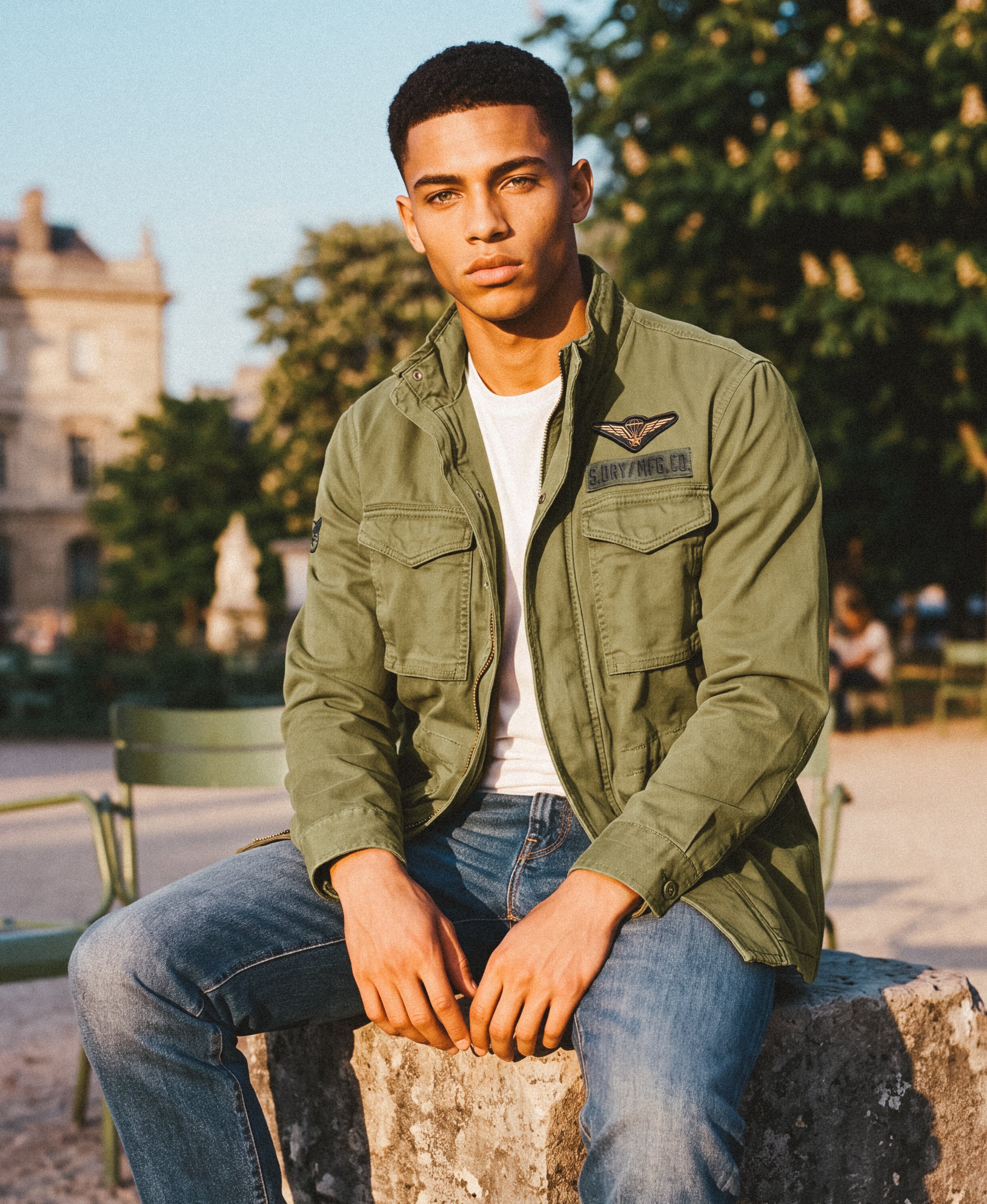 Veste Militaire M65 à Écussons, SUPERDRY