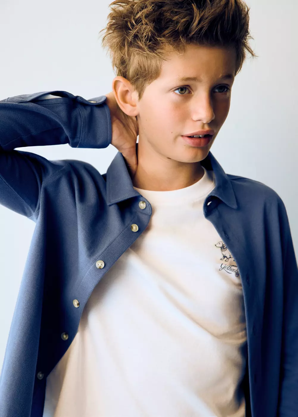 Chemise piqué coton, MANGO KIDS