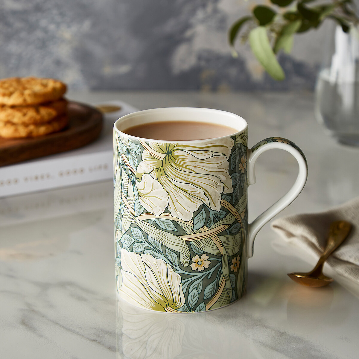 Morris & Co. Pimpernel Bone China Mug, MORRIS & CO.