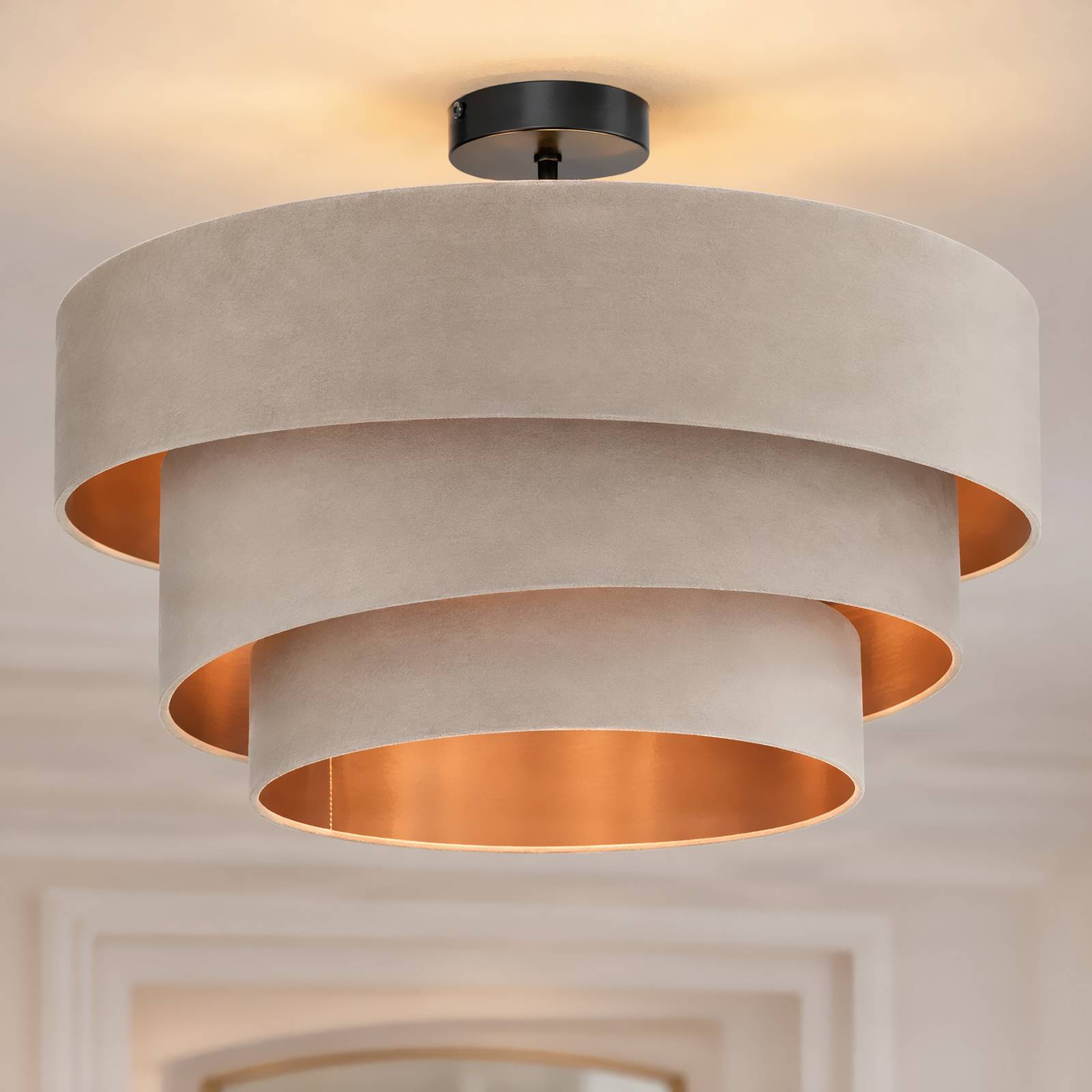 Plafonnier en textile moderne, Jusari, LINDBY