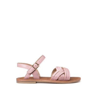 Kids Flat Sandals with Crossover Strap LA REDOUTE COLLECTIONS