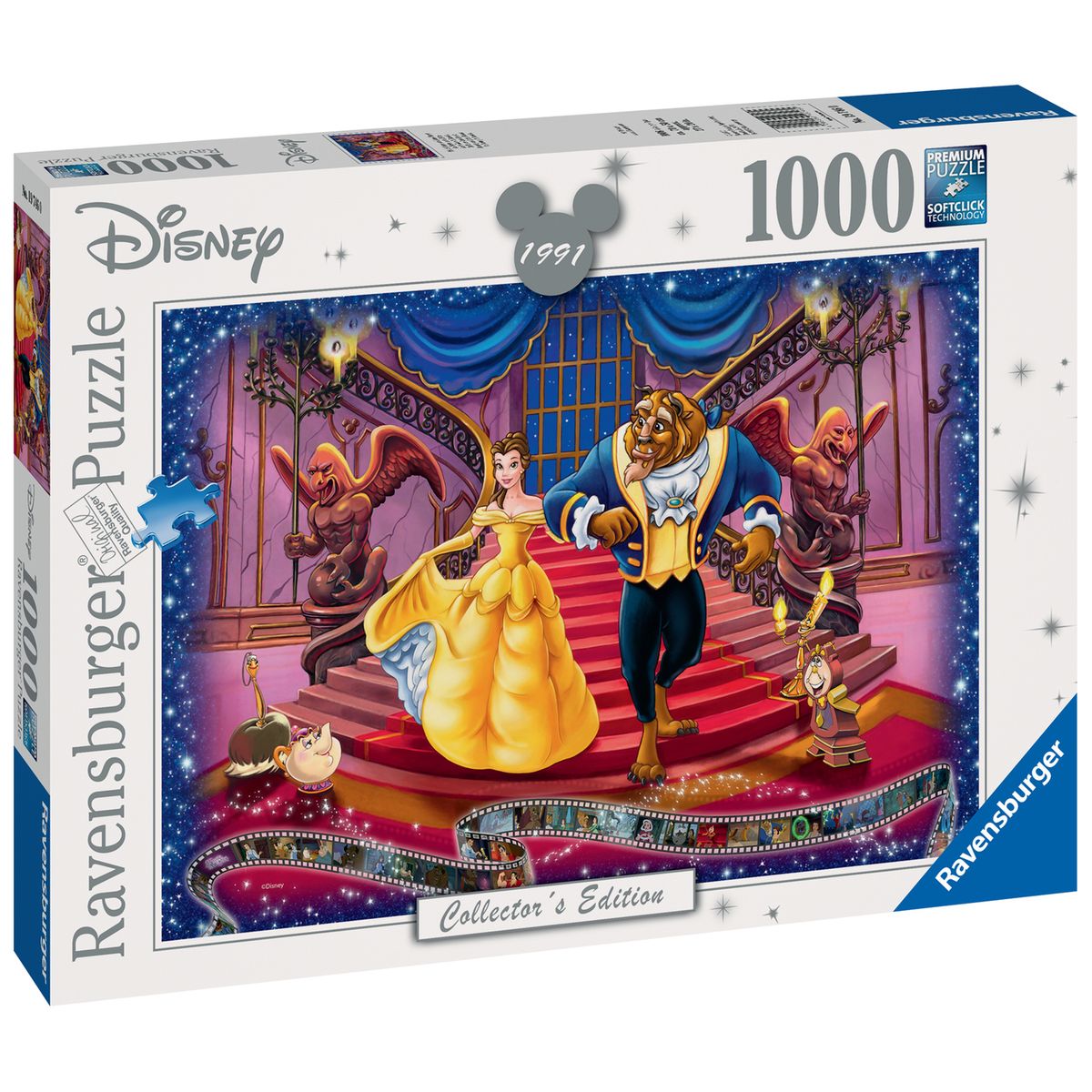 Puzzle 1000 P - La Belle Et La Bête (collection Disney) Ravensburger ...