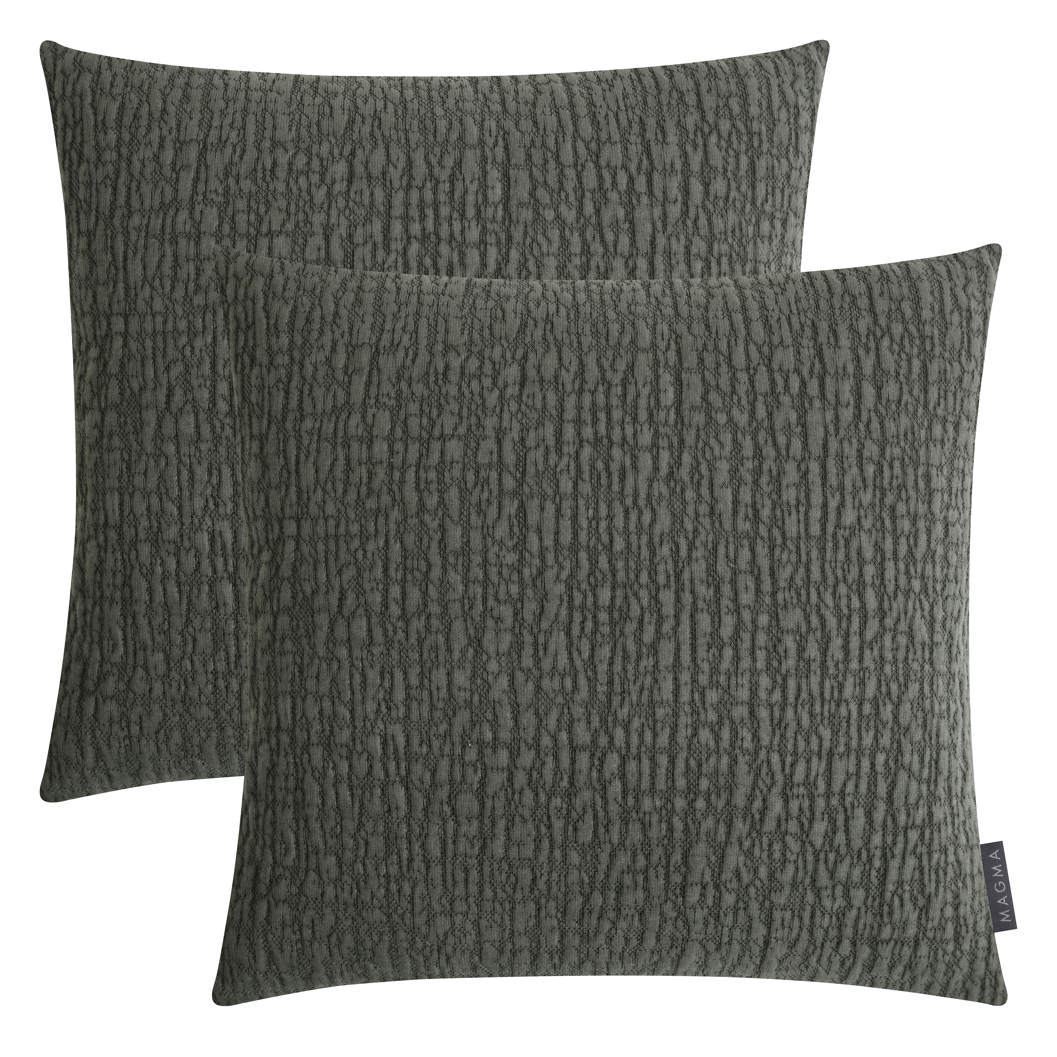 Housses de coussin effet gauffré ODIN-Lot de 2, MAGMA HEIMTEX