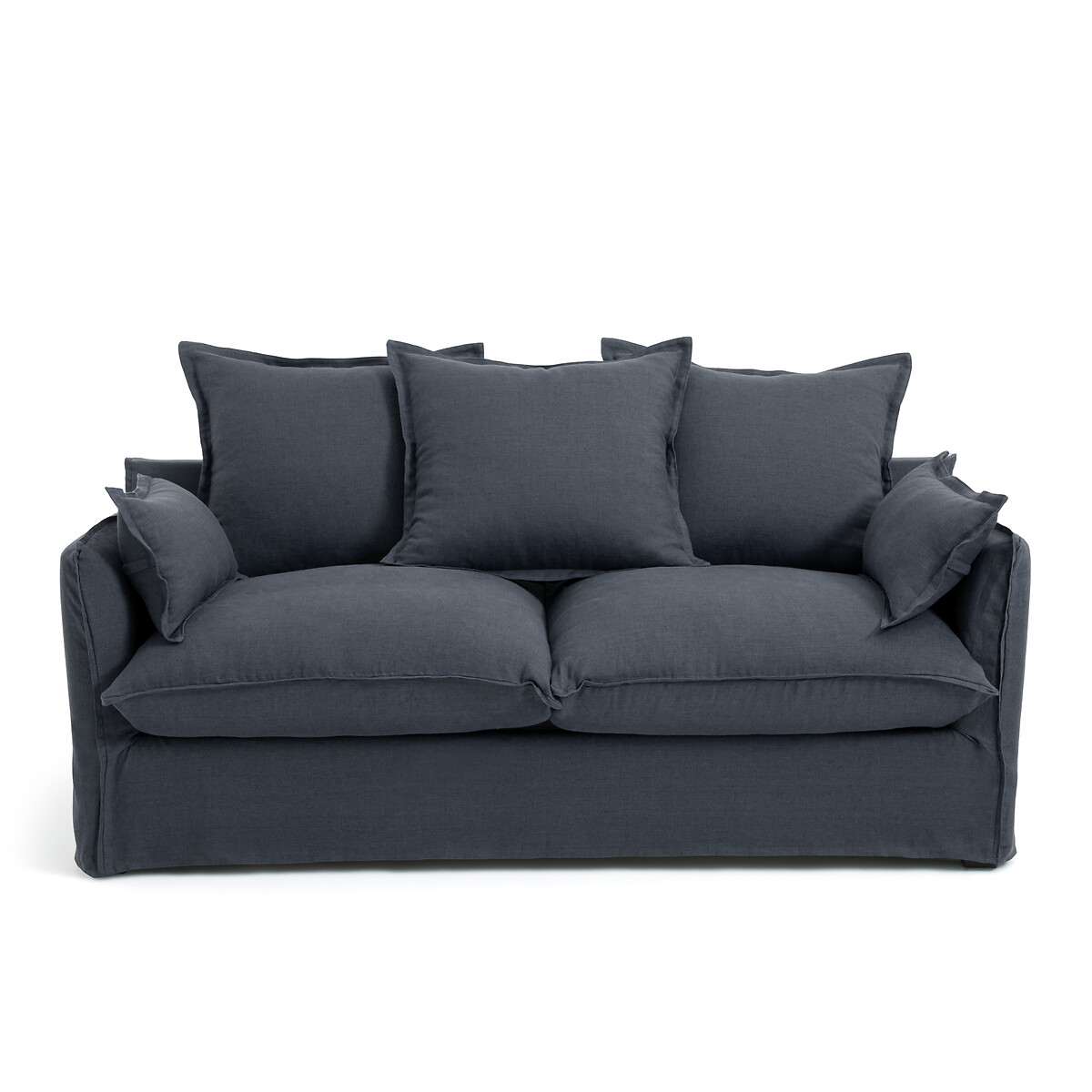 LA REDOUTE INTERIEURS Slaapbank H14 cm, gekreukt linnen, Odna