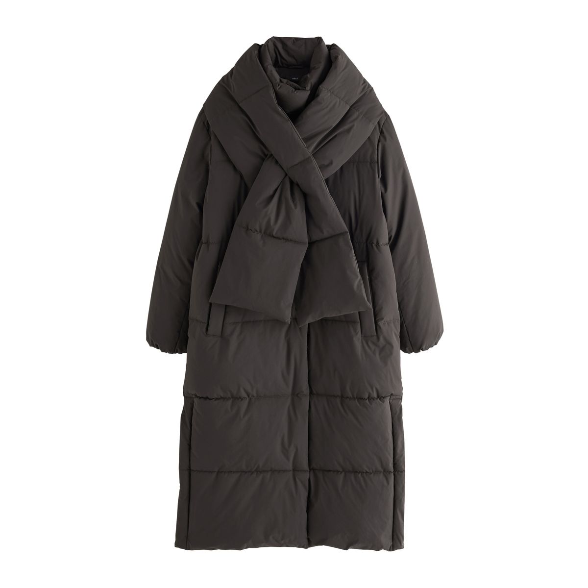 Long manteau à capuche et écharpe amovible, NEXT