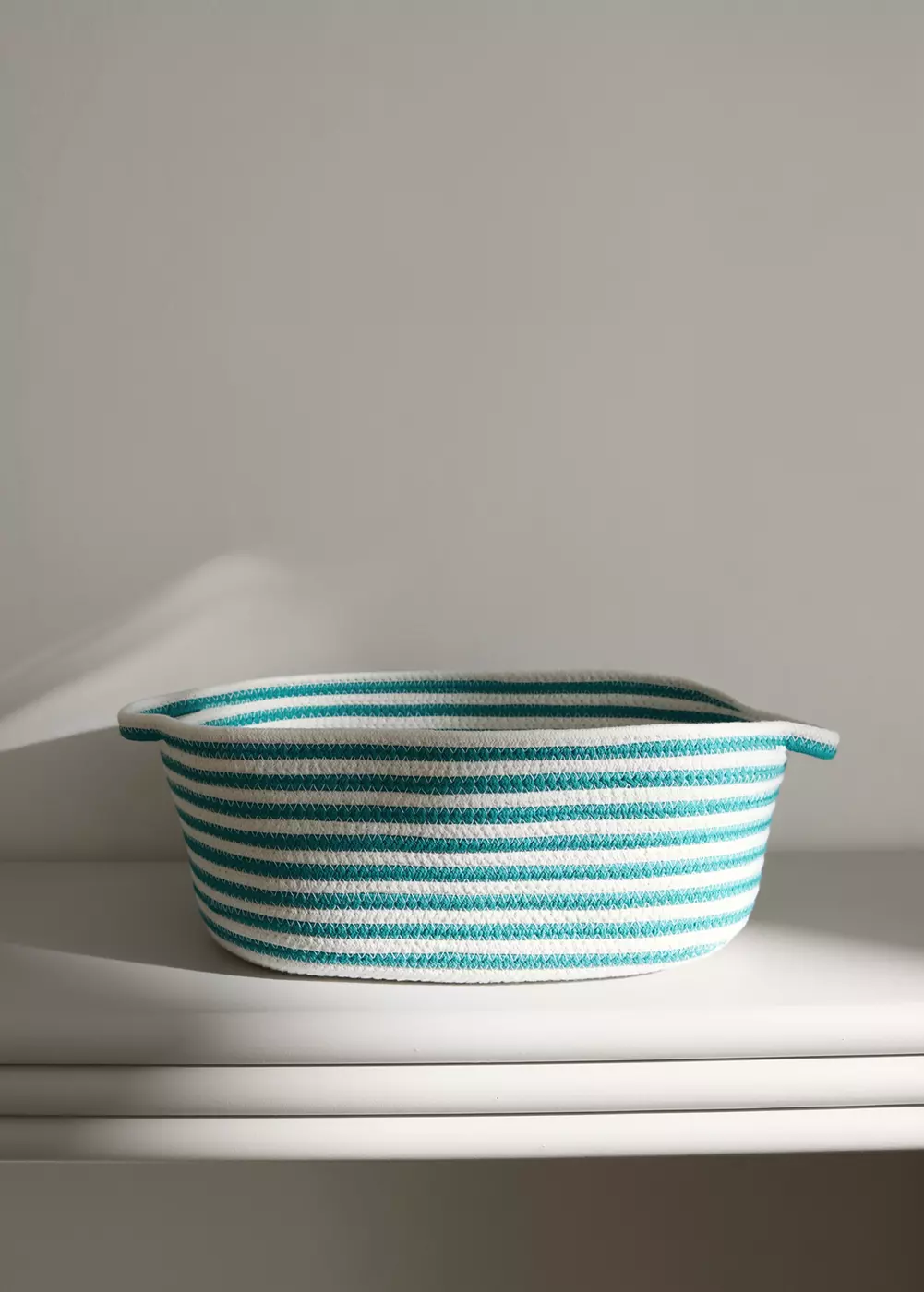 Panier coton avec anses taille moyenne, MANGO HOME