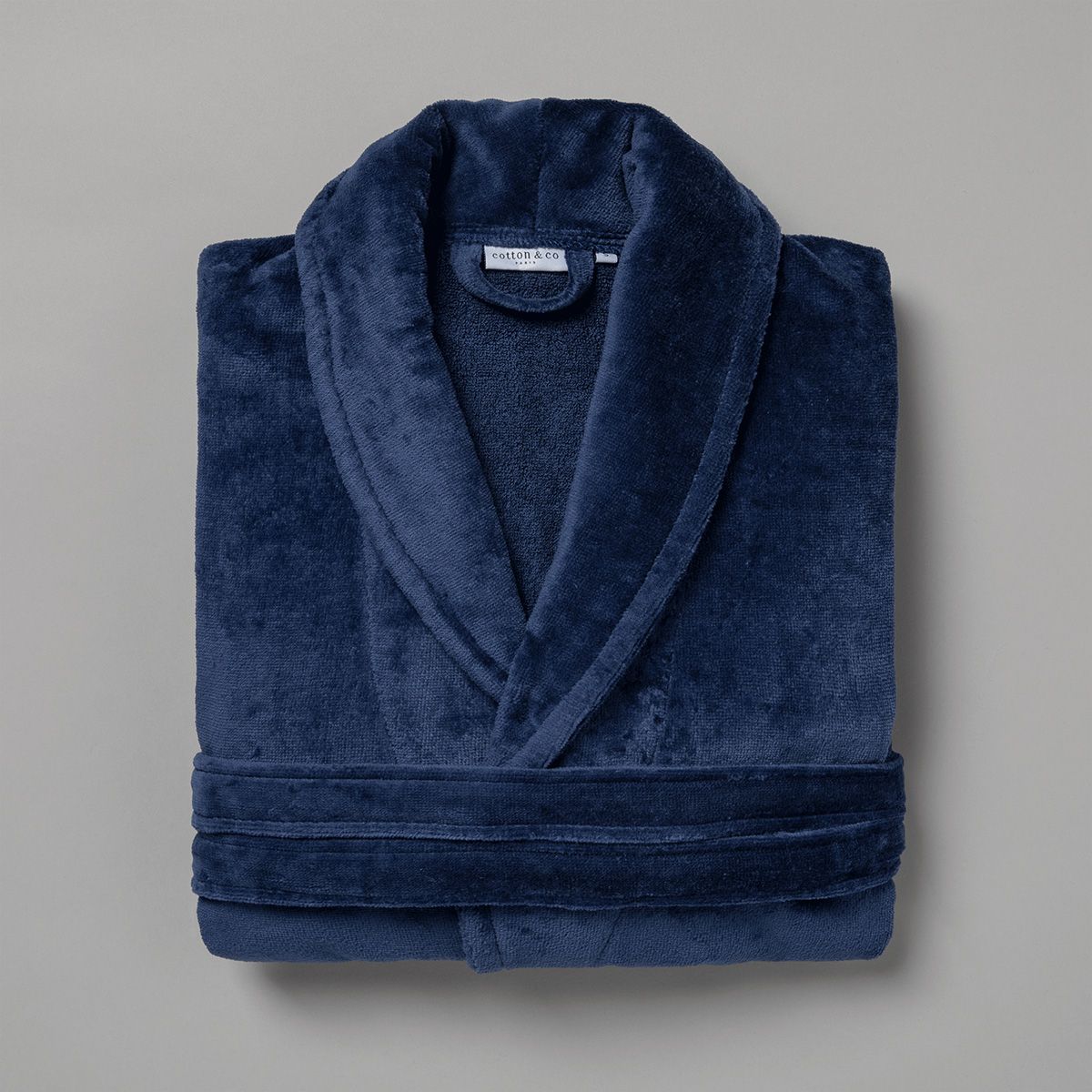 Peignoir en Velours de Coton collection SPA, COTTON & CO