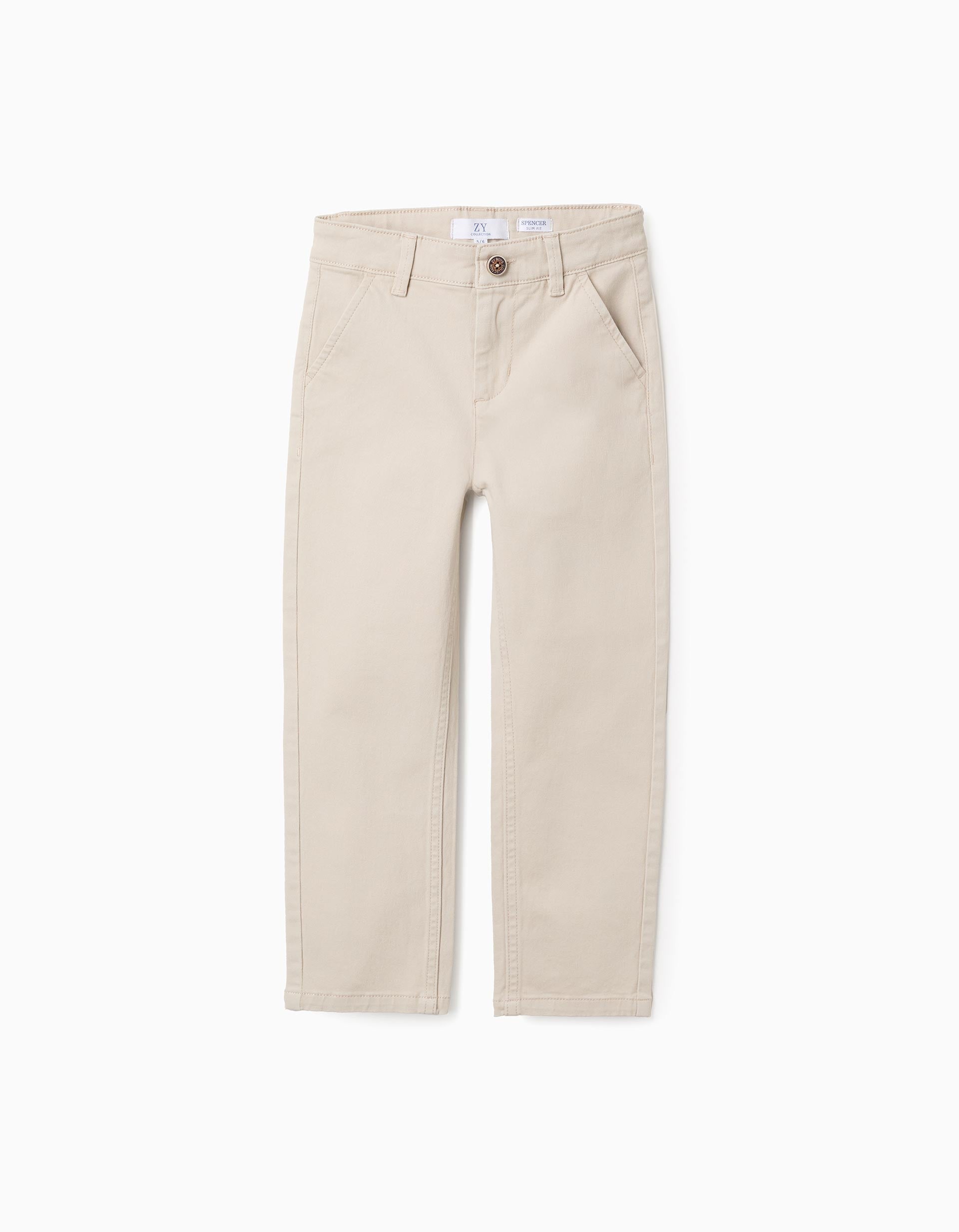 Pantalon Chino en Sergé, ZIPPY