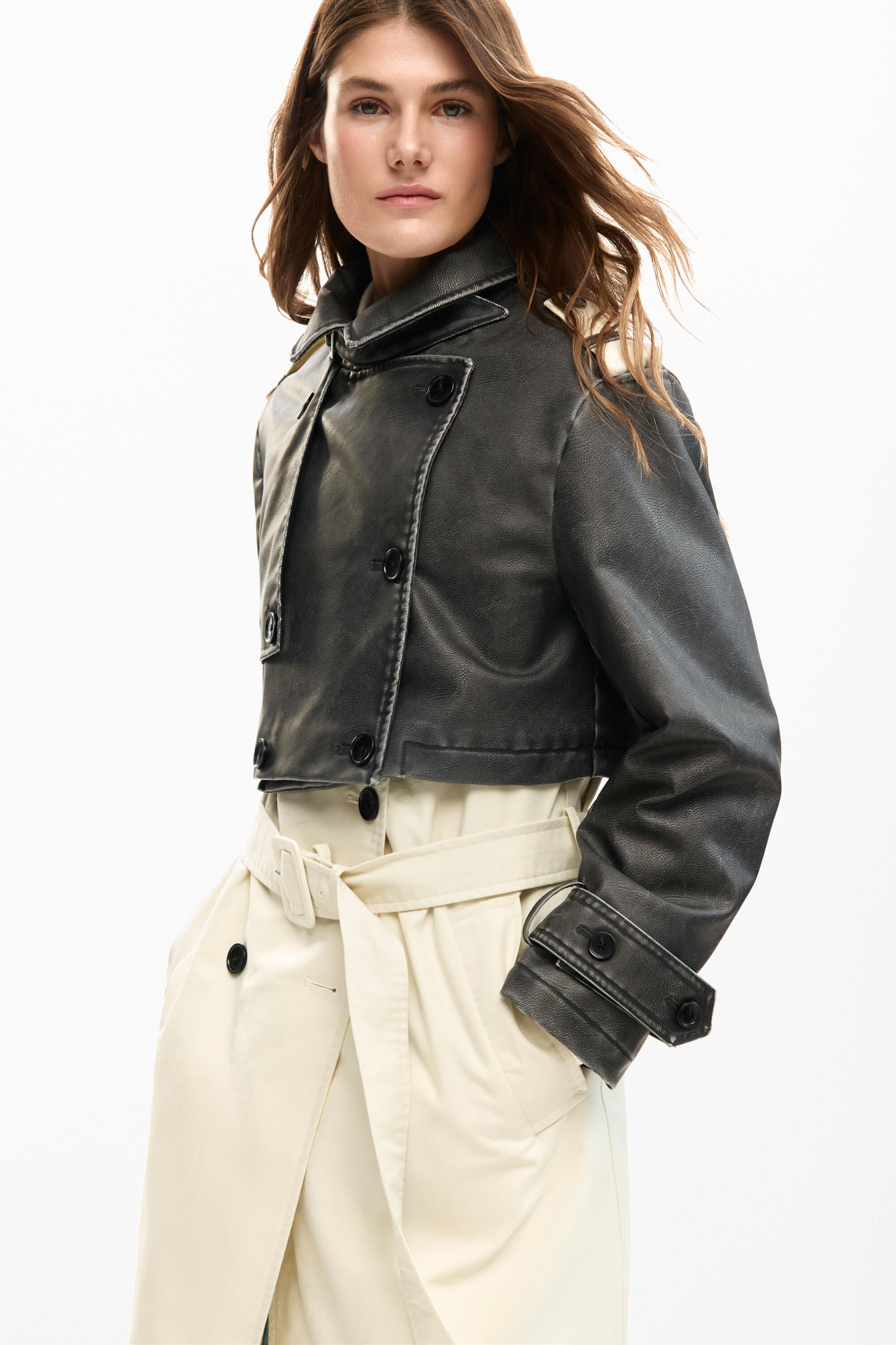 Trench-coat démontable combiné, DESIGUAL