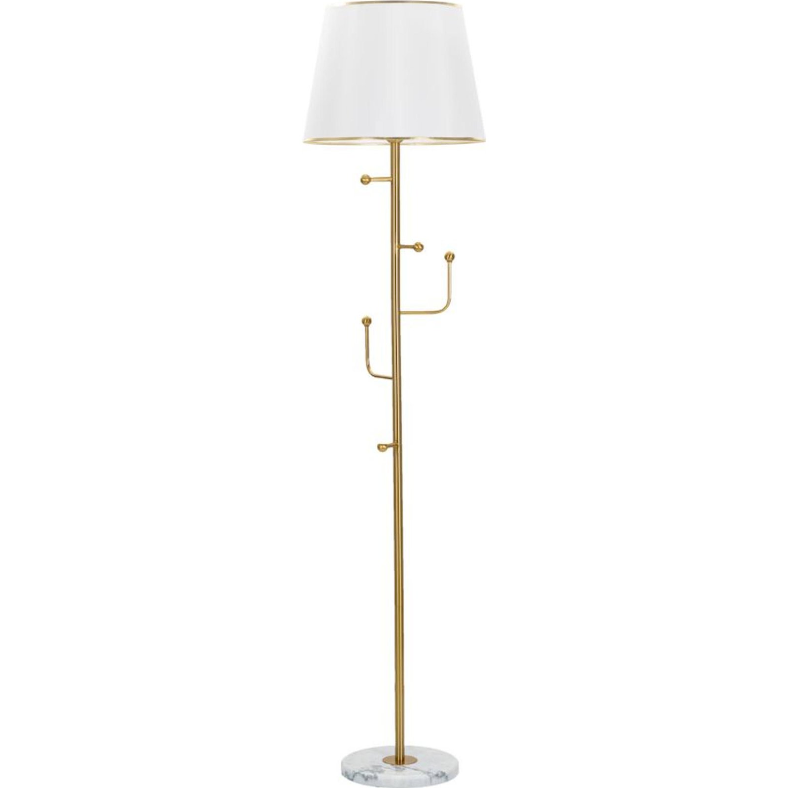 Lampadaire porte-manteau socle marbre GLAM, RECOLLECTION