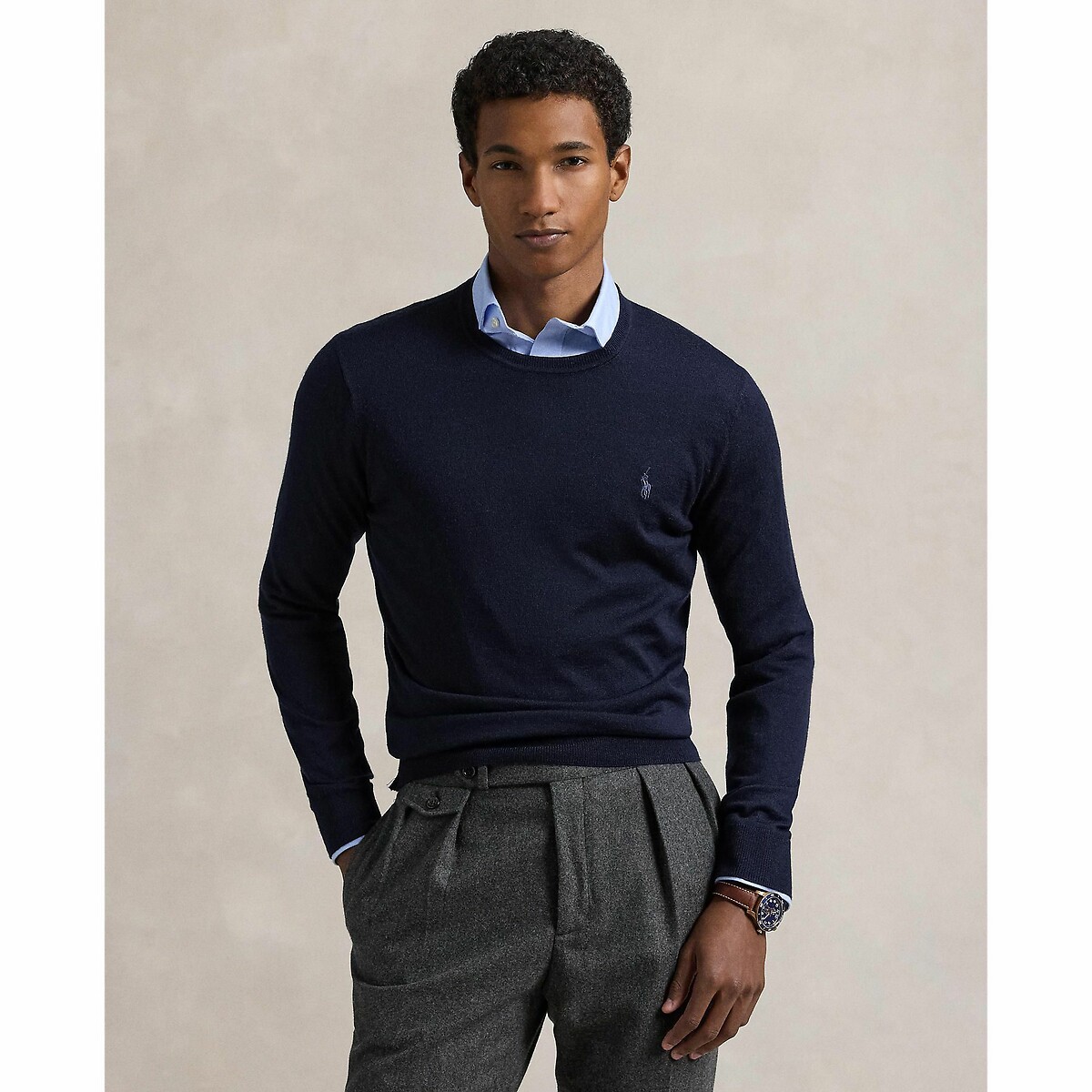 Merino wool jumper with crew neck Polo Ralph Lauren La Redoute