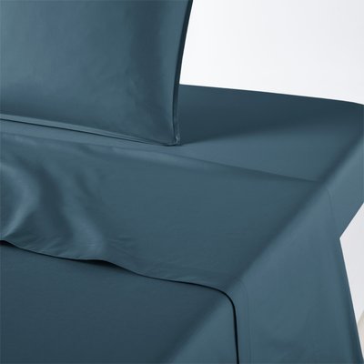 Lyo Plain Cotton Percale and Lyocell 180 Thread Count Flat Sheet LA REDOUTE INTERIEURS