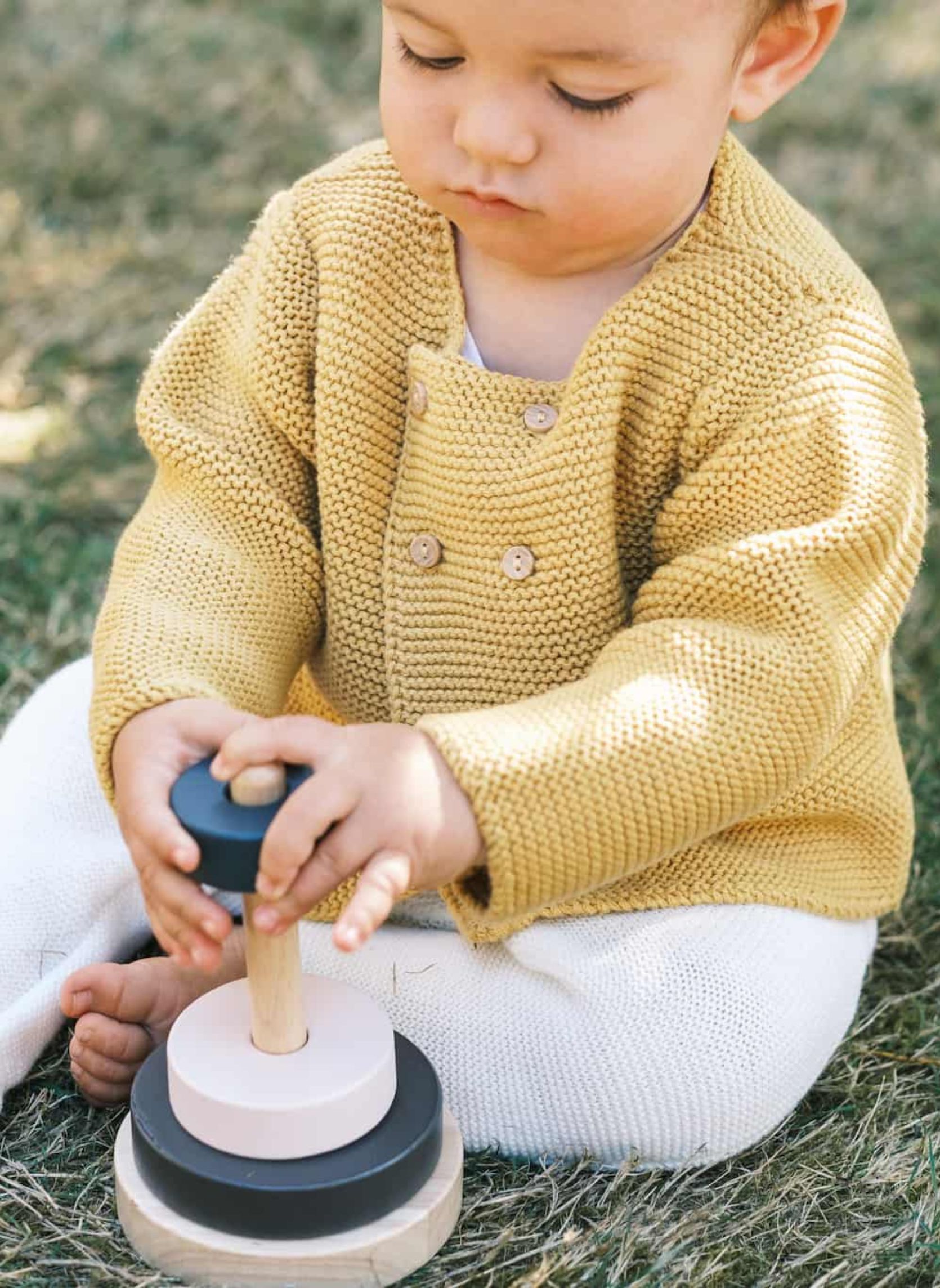 Cardigan bébé en coton biologique, LA MANUFACTURE DE LAYETTE