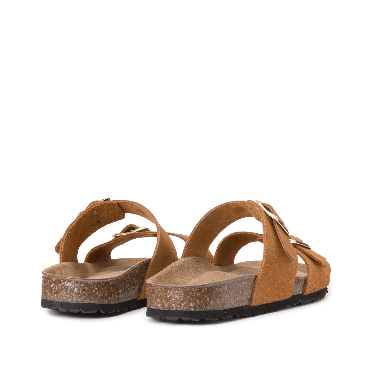 La Redoute Collections Mules de ante con hebilla doble — photo 4