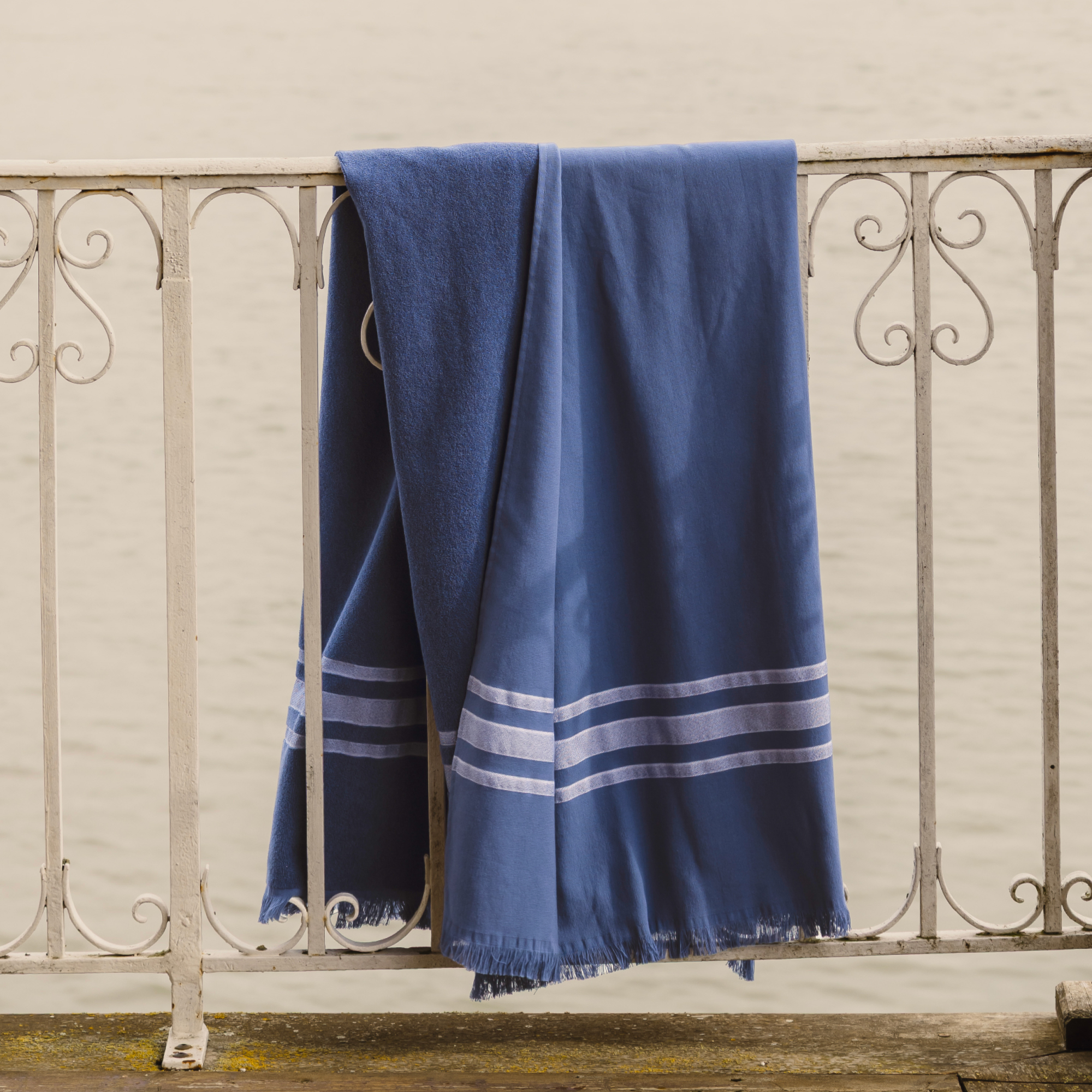Fouta éponge en coton, ESPRIT FOUTA, BLANC CERISE