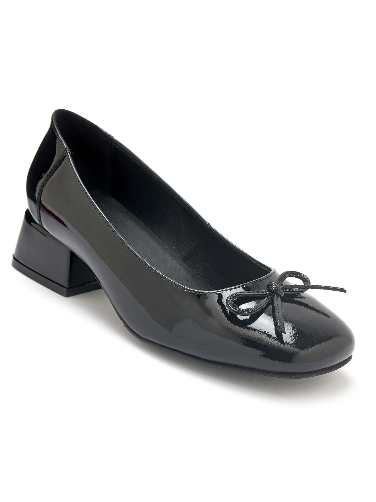 Escarpins vernis talon bloc, PEDICONFORT