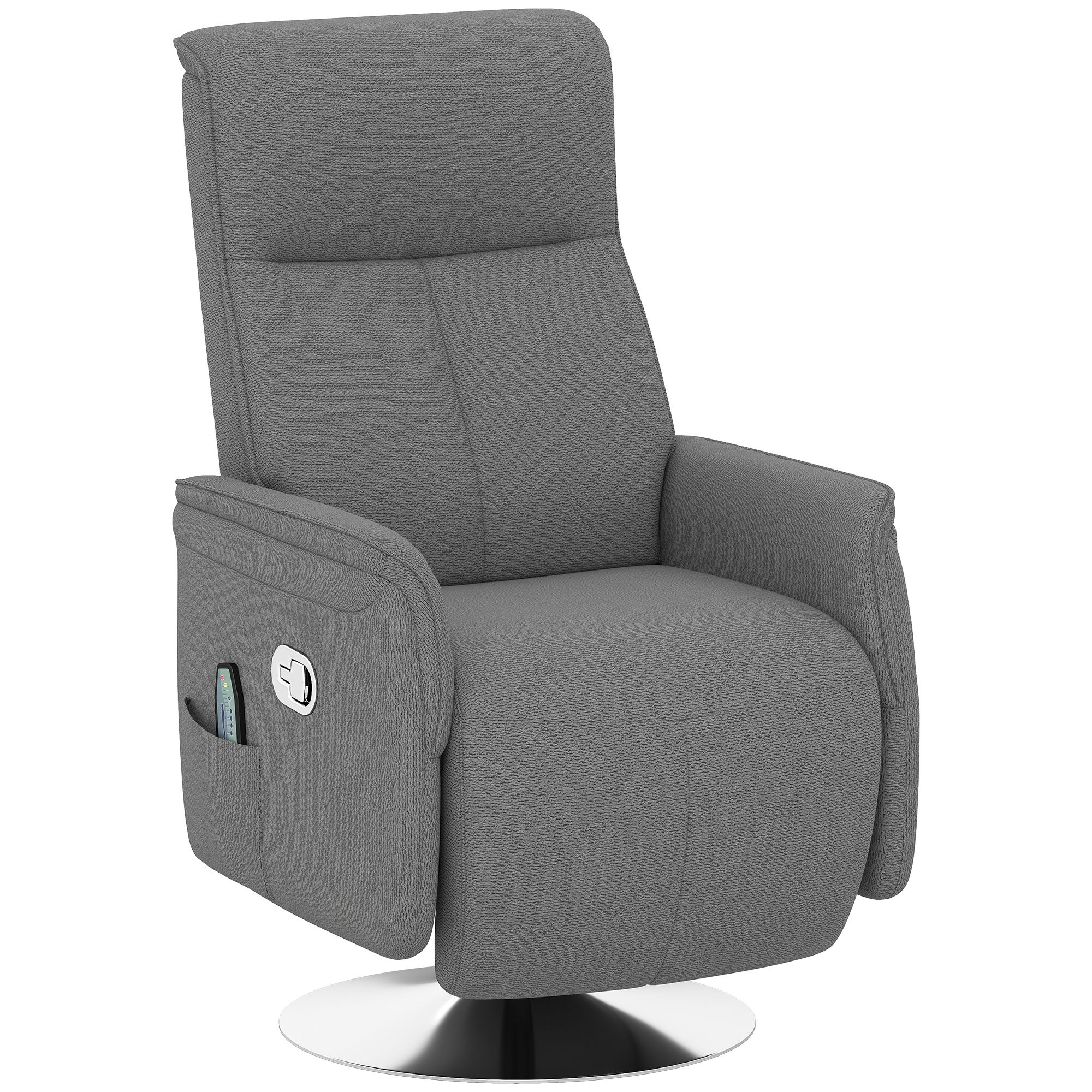 Fauteuil de massage inclinable Tissu aspect, HOMCOM