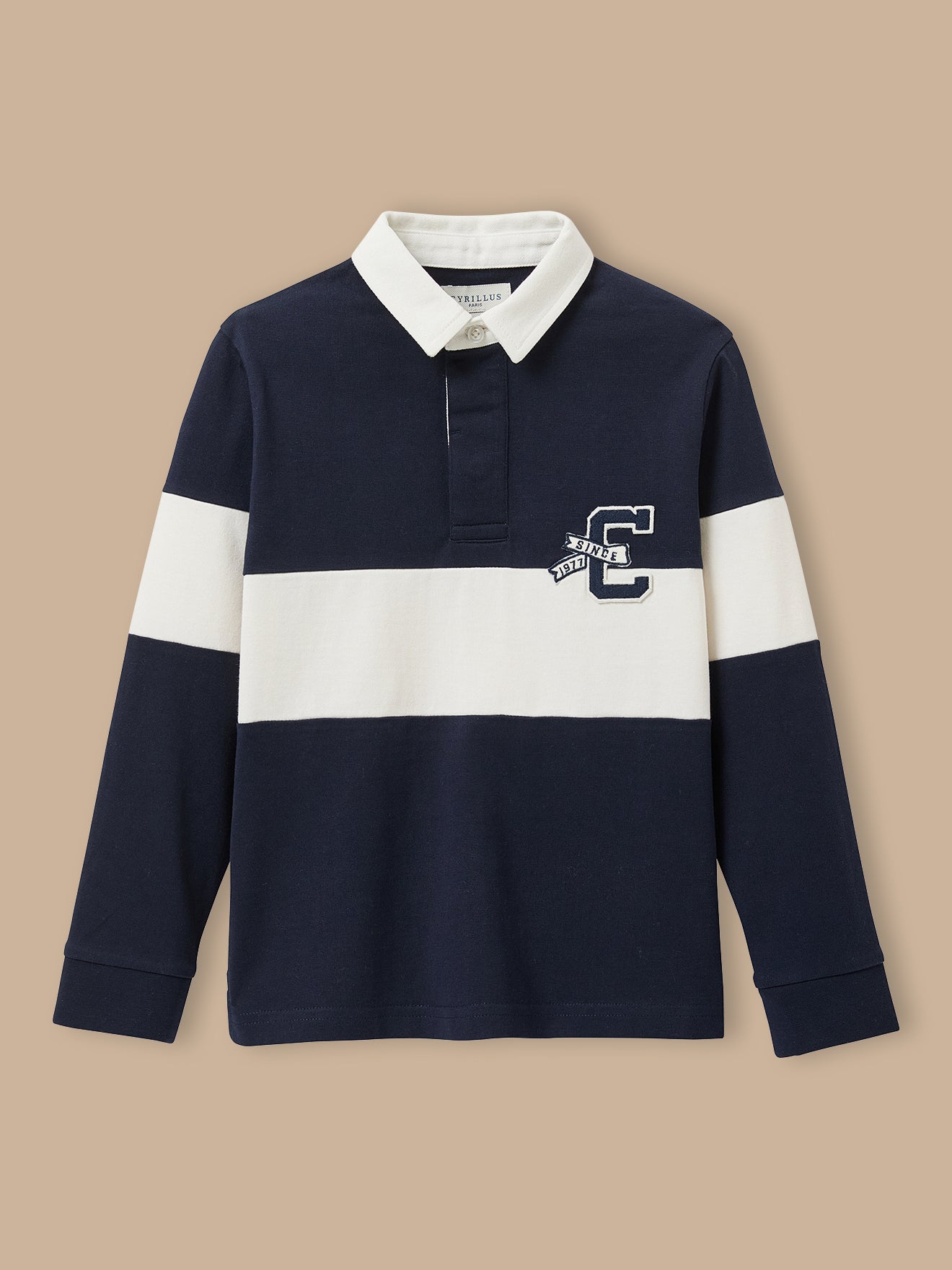 Polo rugby Colorblock, CYRILLUS