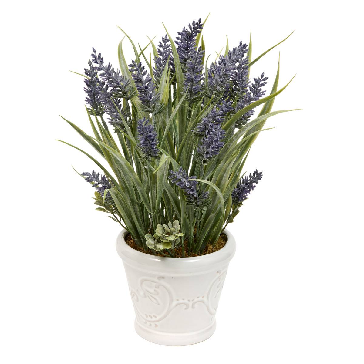 Composition florale artificielle Lavande 35cm PROV, ATMOSPHERA