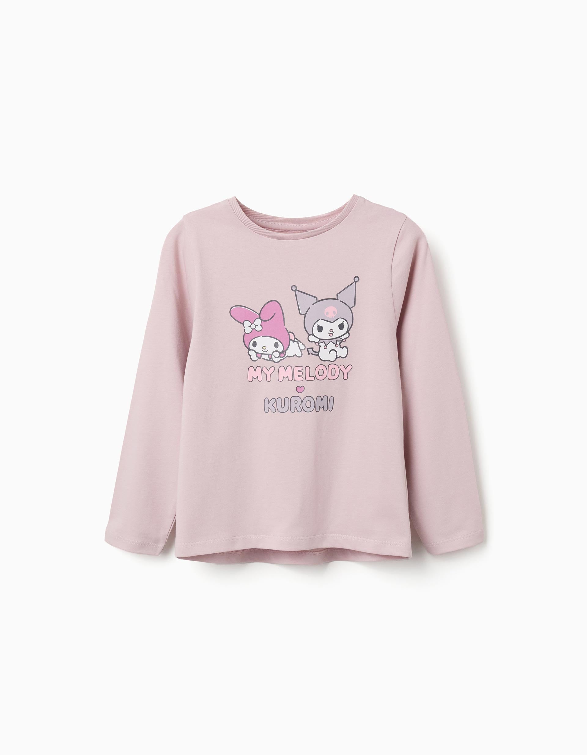 T-shirt en coton à manches longues avec imprimé Kuromi, ZIPPY