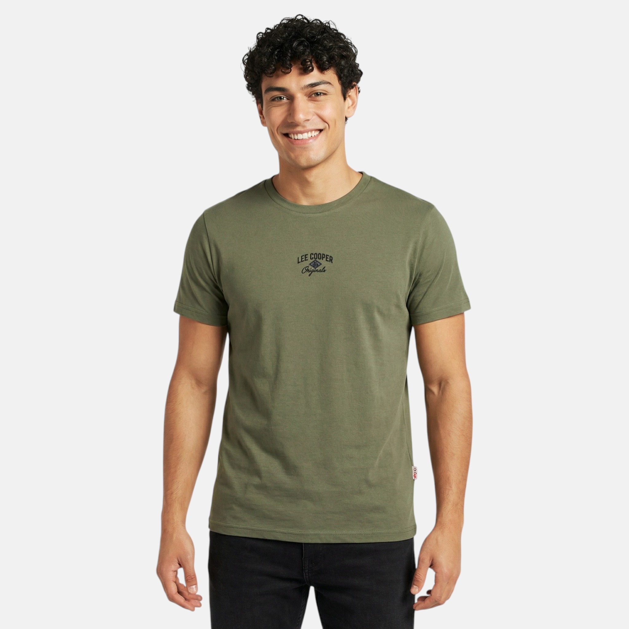 T-shirt manches courtes imprimé, col rond, LEE COOPER